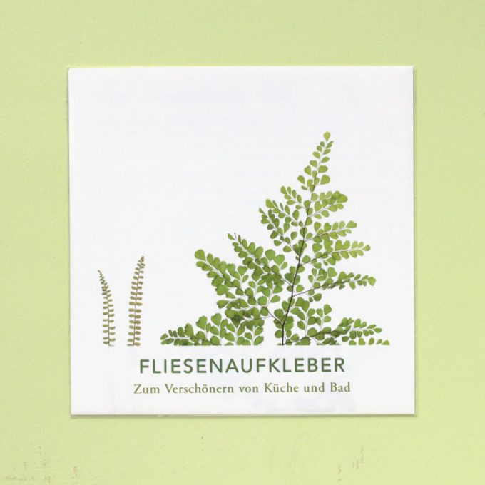 Fliesenaufkleber "Farn"