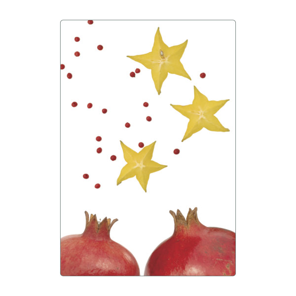 Magnet foliert "Granatapfel & Sternfrucht"